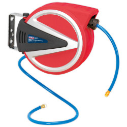 Sealey SA813 Retractable Air Hose Reel 8mtr &#xD8;8mm ID Polyurethane Hose