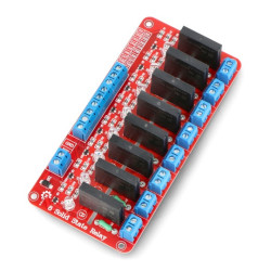 Moduł przekaźnika półprzewodnikowego SSR 2A 8 kanałów - styki 240VAC / 2A cewka 5VDC - Keyes