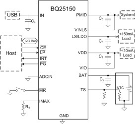 I2C controlled 500-mA linear battery charger with Power Path, Low Iq, integrated LDO and 16-bit ADC