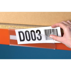 Beaverswood Self-Adhesive Ticket Holder &amp; Cards 38 x 200mm - Pack Of 50