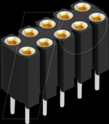 BL 6 10 Socket, 2-row, 2 x 5 - 2.54 mm