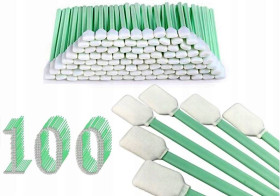 100szt. PATYCZKI BEZPYŁOWE DUŻE DO CZYSZCZENIA GLOWIC, ELEKTRONIKI 15x25mm 13CM