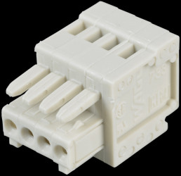 733-104 CAGE-CLAMP female multi-point connector, micro, RM 2.5, 4-pin