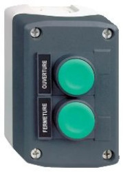 Kaseta ciemnoszara- przyciski ziel. kryty/ziel. kryty O22 z sam. powr. XALD241