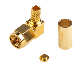 Złącze koncentryczne Montaż na kablu Męski 50Ω typ złącza Złącze SMA 0 → 12.4GHz, zaciskane typ kabla RG58A