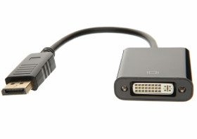 Adapter Displayport -> DVI czarny