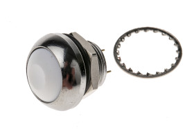 Przycisk miniaturowy Chwilowy SPST średnica wycięcia 13.6mm, montaż panelowy RS PRO