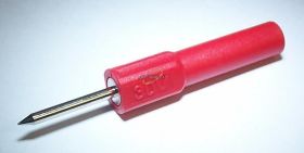 IGŁA POMIAROWA 2mm GNIAZDO 4mm CZERWONA