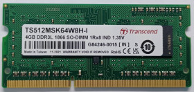 RAM, 4 GB, DDR3L, gniazdo: SODIMM, 1.35V
