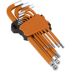Sealey AK71750 Premier Imperial Long Hex Key Set Ball-End 9pc
