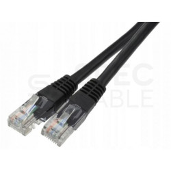 Patchcord UTP kat.6 kabel sieciowy LAN 2x RJ45 linka czarny 1,5m VALUE