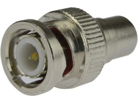 Przejście Adapter BNC (wtyk) / RCA Cinch (gniazdo) do łączenia kamer monitoringu CCTV