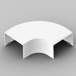 Pokrywa kątowa dla kanałów LH 60X40 biała 8653R_HB