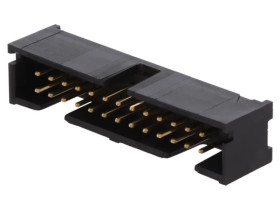 Gniazdo IDC męskie 26-pin proste THT złocony 2,54mm czarny 5103308-6