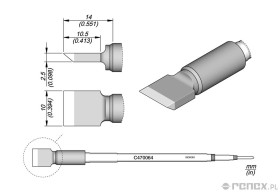 Grot C470064 do rączek JBC T470 i HT470