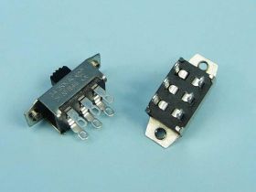 PRZEŁ.SUWAKOWY 2-POZ 6-PIN 3A/250V