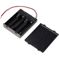 TRU COMPONENTS TC-13220640 Battery tray 4x AA Cable LxWxH 70x64.8x19 mm