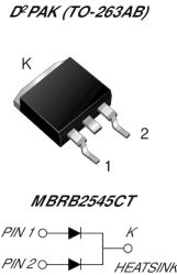 MBRB2545CT Dual Common Cathode Schottky Rectifier