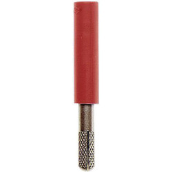 Stäubli 240163-22 A-SLK4-S plug-to-plug connector 4 mm red, brass, 1 pc