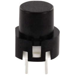 TruComponents 782743 Keyboard ,PCB Mount,Off/(On),D6,Black