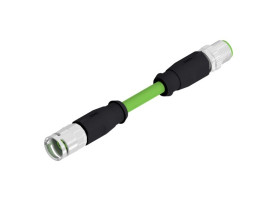 Złącze wielostykowe przemysłowe 4-pinowe M12, panelowe Gniazdo CONEC