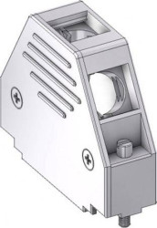 Deltron Connectors DCM37UN4 Obudowa złącza D-SUB, tworzywo sztuczne, metalizowane, 180 °, 45 °, 1 szt.
