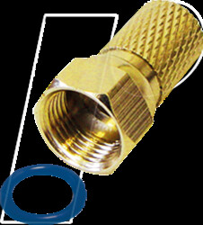 FFZL0IDGL Twist-on F connector for Ø 7.4-mm aerial cables