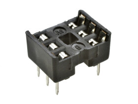 DIL6 DIP-6 Chip Base - Spring Pin Holders - 10 pcs