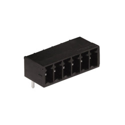 WAGO 714-162 2 Pole 3.5mm 8A MCS Horizontal Male Header Closed Black