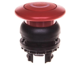 Przycisk grzybkowy czerwony 22mm z samopowrotem z opisem M22S-DP-R-XO 216721