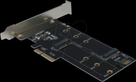 88885375 PCIe controllercard 1x M2 PCIe + 1x M2 SATA