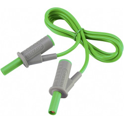 VOLTCRAFT VC8063510 Safety test lead Banana jack 4mm1.00 m; Green; MSB-5010 A
