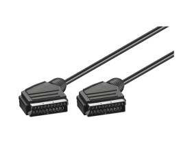 Kabel łączący Scart, nikiel, ø 7 mm