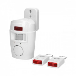 Mini alarm bezprzewodowy z wbudowaną syreną sterowany pilotem, 6m, bateryjny, 2 piloty,AS-1