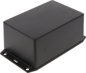 ABS enclosure, (L x W x H) 122 x 81 x 56 mm, black (RAL 9005), IP54, 1591XXTSFLBK