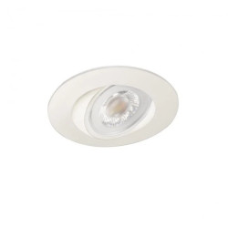 Oprawa downlight LED FIZU CCT W 4W max 370lm ciepła/neutralna/zimna 3000-6500K IP44/20 regulowana 30st. biały 39261