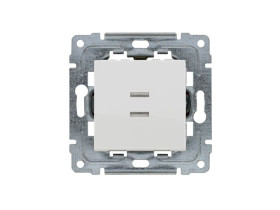 DANTE Przycisk światło/dzwonek podświetlany z klawiszem bez piktogramu bez ramki biały 460410 KOS