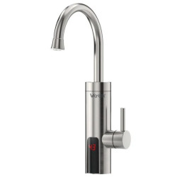 Przepływowy podgrzewacz wody, pionowy, wyświetlacz, stal nierdzewna VA0211 VAYOX