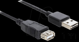 83370 EASY-USB 2.0-A plug > A socket 1-m extension