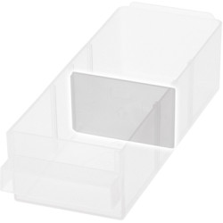 Partition wall, transparent, (L x W x D) 32 x 52 x 1.6 mm, TRENNWAND 150-00