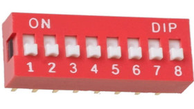 DIPSWITCH 8x RED
