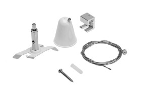 Zestaw do zwieszenia szynoprzewodu 3-fazowego X-RAIL-mocowanie sufitowe, linka 1,5m, mocowanie Easy