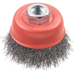 kwb 719136 AGGRESSO-FLEX pot brush corrugated HSS steel M14 thread