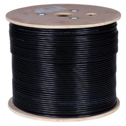 Kabel teleinformatyczny U/UTP kat.5e 350MHz zewnętrzny suchy Fca PE czarny NEKU /500m/