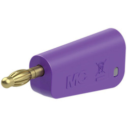 St&#xE4;ubli 641039-26 LQ-4A-30 jack plug 4mm violet stackable self-mounting