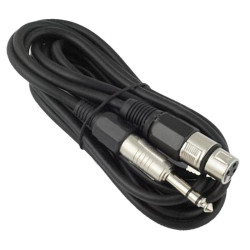 Kabel Jack 6,3st. wt.-gn.XLR 3m stereo/kolor/kabel mikrof.