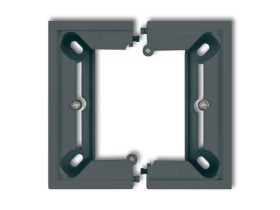 DECO / MINI Puszka natynkowa 1 pojedyncza składana DECO i MINI grafitowy mat 28DPU-1 KARLIK