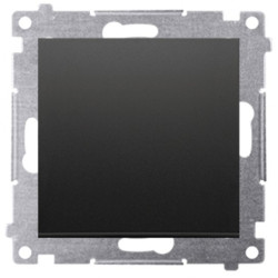 Łącznik schodowy pojedynczy SIMON 54 czarny matowy 10AX bez piktogramu Kontakt Simon DW6.01/X/49