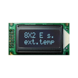 BLACKLINE WYŚWIETLACZ LCD 2x8 DIW W/KK NEGATYW 8x2 CYRYLICA E6