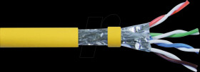 21150005 Cat. 8 network cable, S/FTP (PiMF), yellow, 100 m